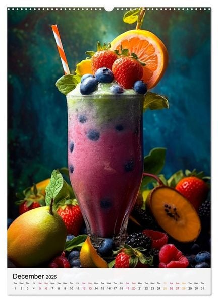Produktbild: Smoothie Symphony (Wall Calendar 2026 DIN A2 portrait), CALVENDO 12 Month Wall Calendar