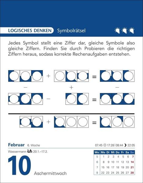 Produktbild: Brain Jogging Tagesabrei&szlig;kalender 2027 - Ged&auml;chtnis, Konzentration, Logik