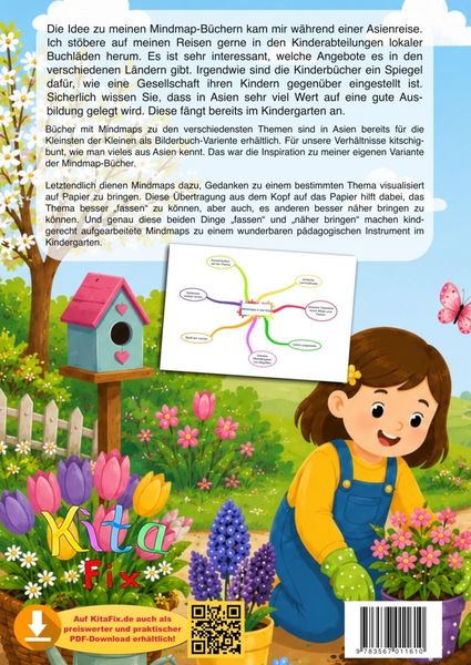 Produktbild: KitaFix-Mindmap Fr&uuml;hling (Fertig ausgearbeitete Gedankenlandkarten f&uuml;r die Vorschularbeit in Kindergarten und Kita)