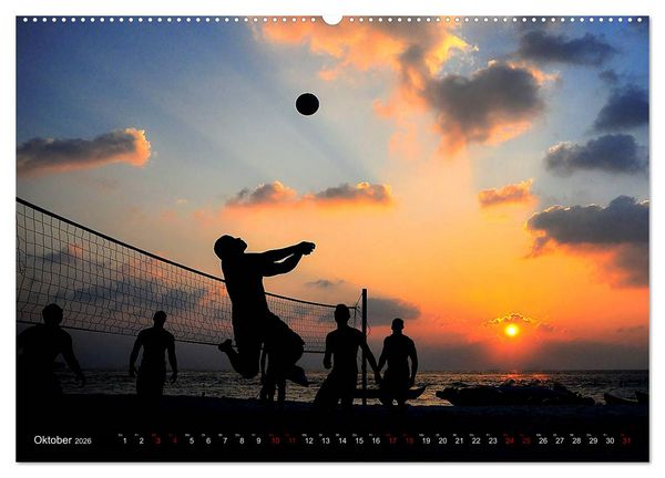Produktbild: Volleyball Action (Wandkalender 2026 DIN A2 quer), CALVENDO Monatskalender