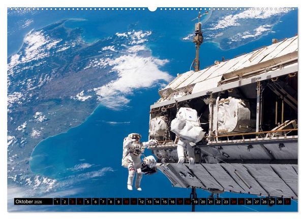 Produktbild: Auftrag im Weltall. Astronauten und Raumfahrt (Wandkalender 2026 DIN A2 quer), CALVENDO Monatskalender