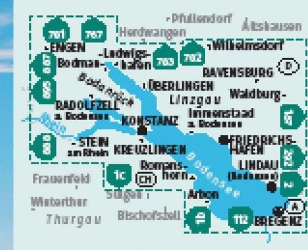Produktbild: KOMPASS Wanderkarten-Set 11 Bodensee (2 Karten) 1:35.000