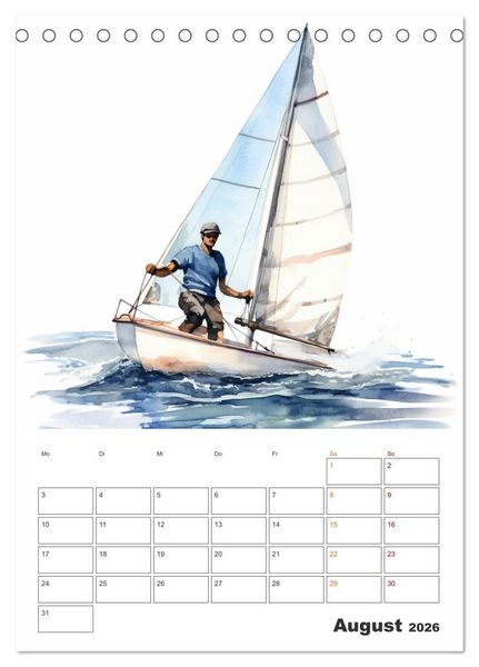Produktbild: Aktivit&auml;ten im Sport (Tischkalender 2026 DIN A5 hoch), CALVENDO Monatskalender
