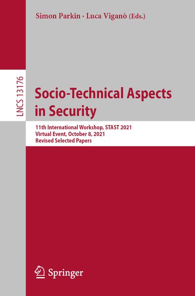 Produktbild: Socio-Technical Aspects in Security