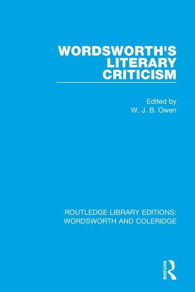 Produktbild: Wordsworth's Literary Criticism