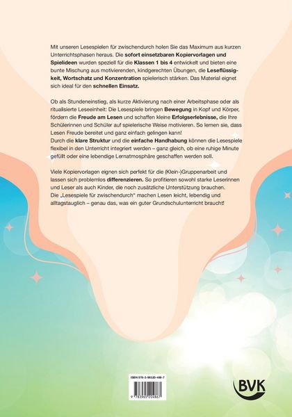 Produktbild: Lesespiele f&uuml;r zwischendurch - 1.-4. Klasse
