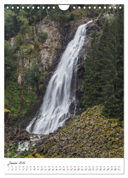 Produktbild: Norwegen - Das Land der Berge, Fjorde und Wasserf&auml;lle (Wandkalender 2026 DIN A4 hoch), CALVENDO Monatskalender