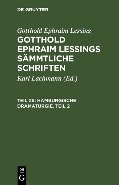 Produktbild: Hamburgische Dramaturgie, Teil 2