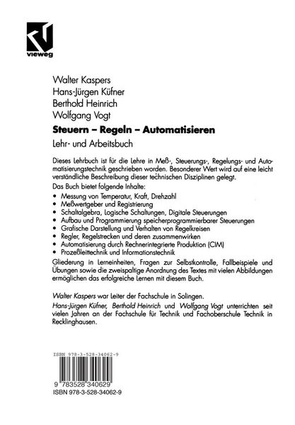 Produktbild: Steuern - Regeln - Automatisieren