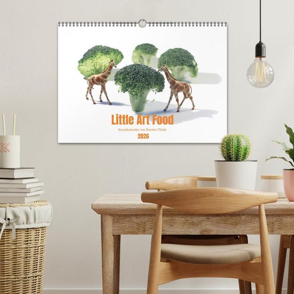 Produktbild: Little Art Food Kunstkalender (Wandkalender 2026 DIN A3 quer), CALVENDO Monatskalender