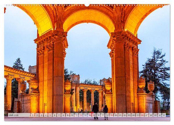 Produktbild: Kalifornien - USA - San Francisco (Wandkalender 2026 DIN A2 quer), CALVENDO Monatskalender