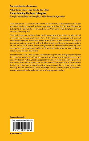 Produktbild: Understanding the Lean Enterprise