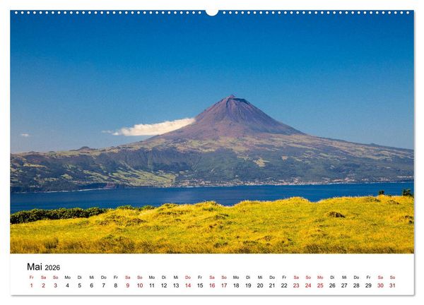 Produktbild: Azoren - Inseln im Atlantik (hochwertiger Premium Wandkalender 2026 DIN A2 quer), Kunstdruck in Hochglanz
