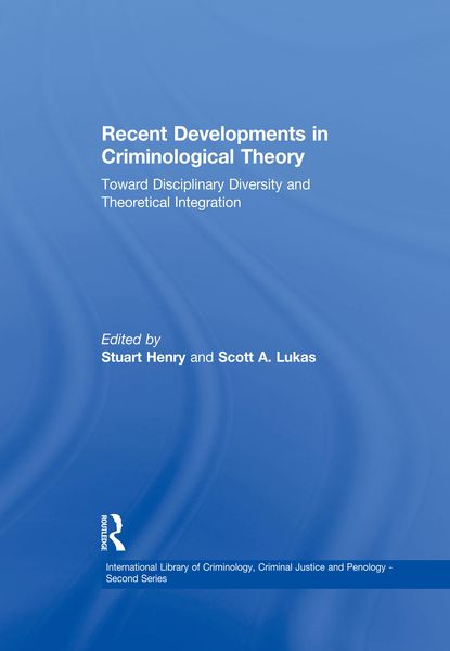 Produktbild: Recent Developments in Criminological Theory
