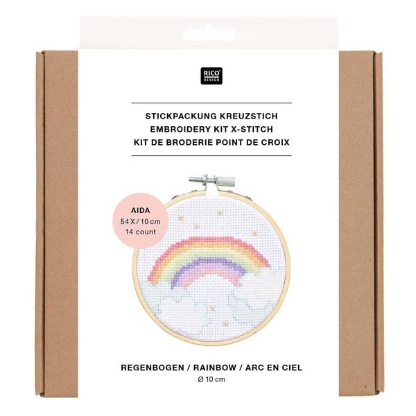 Produktbild: Stickpackung Mini Kit Regenbogen