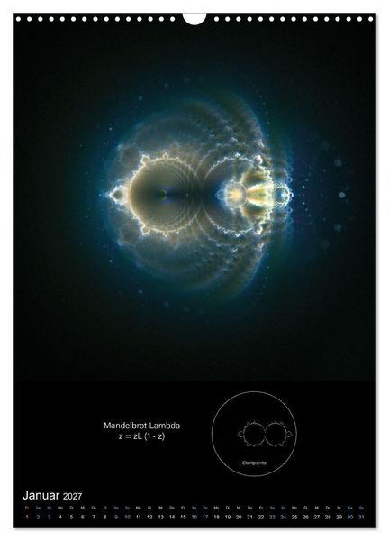Produktbild: Buddhabrot fractal art (Wandkalender 2027 DIN A3 hoch), CALVENDO Monatskalender