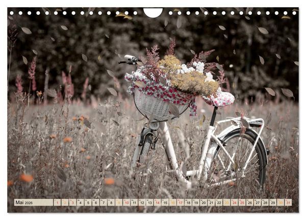 Produktbild: Fahrrad Alltag - Film Noir Style (Wandkalender 2026 DIN A4 quer), CALVENDO Monatskalender
