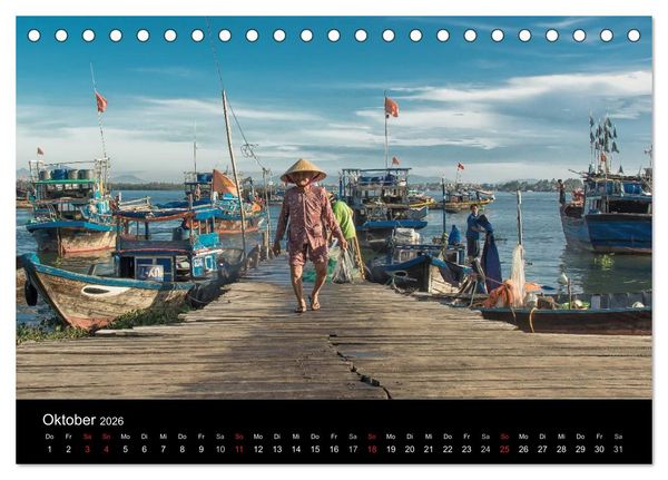 Produktbild: Vietnam Abenteuerreise (Tischkalender 2026 DIN A5 quer), CALVENDO Monatskalender