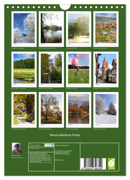 Produktbild: Werra-Mei&szlig;ner-Kreis (Wandkalender 2026 DIN A4 hoch), CALVENDO Monatskalender