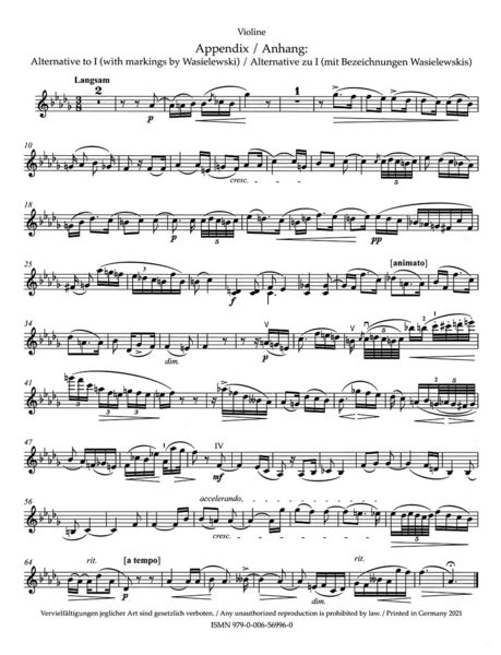 Produktbild: Drei Romanzen f&uuml;r Violine und Klavier op. 22