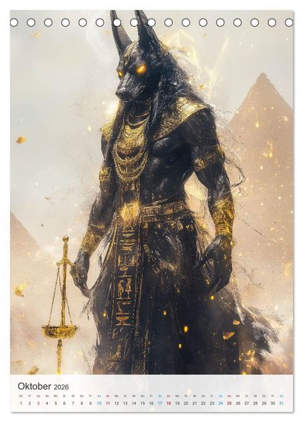 Produktbild: Die G&ouml;tter des Nils (Tischkalender 2026 DIN A5 hoch), CALVENDO Monatskalender