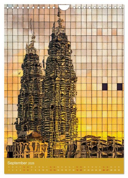 Produktbild: Architektur im Spiegelbild (Wandkalender 2026 DIN A4 hoch), CALVENDO Monatskalender