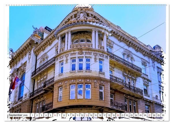 Produktbild: Belgrad zwischen Historie und Moderne (hochwertiger Premium Wandkalender 2026 DIN A2 quer), Kunstdruck in Hochglanz