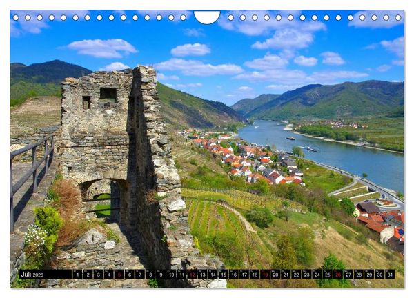 Produktbild: Die Wachau - An der Donau zwischen Melk und Krems (Wandkalender 2026 DIN A4 quer), CALVENDO Monatskalender