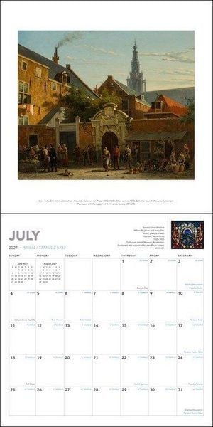 Produktbild: Jewish Calendar &ndash; J&uuml;discher Kalender 2027 &ndash; Wandkalender