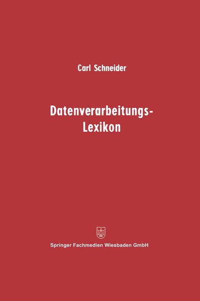 Produktbild: Datenverarbeitungs-Lexikon