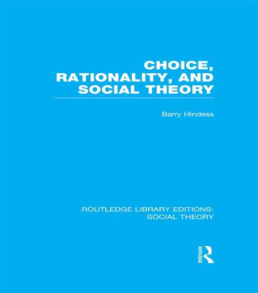 Produktbild: Choice, Rationality and Social Theory (RLE Social Theory)