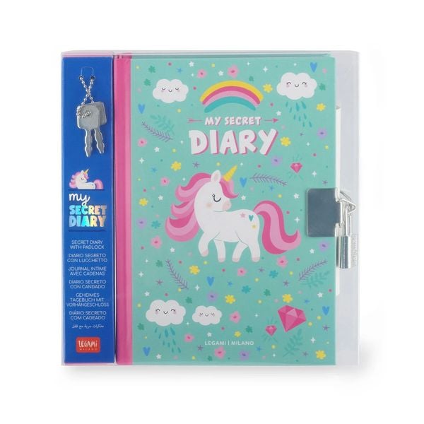 Produktbild: Legami Geheimes Tagebuch mit Vorh&auml;ngeschloss - My Secret Diary - Einhorn