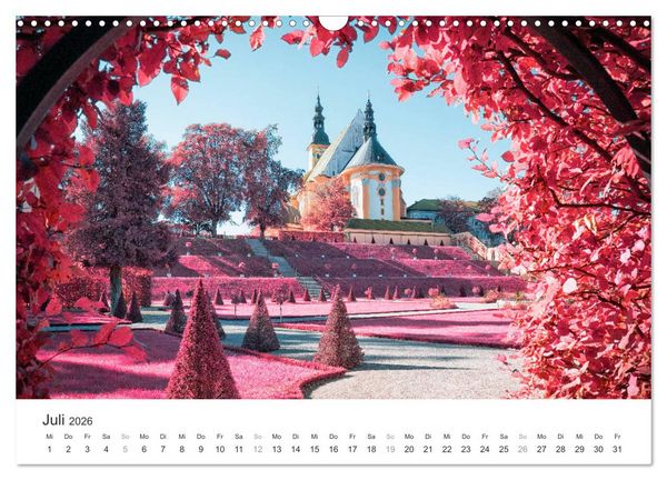 Produktbild: Cottbus und seine Umgebung in Infrarot (Wandkalender 2026 DIN A3 quer), CALVENDO Monatskalender