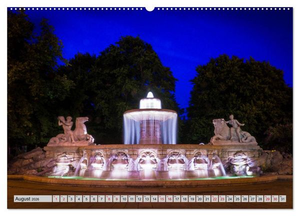 Produktbild: M&uuml;nchen - Lichter der Gro&szlig;stadt (hochwertiger Premium Wandkalender 2026 DIN A2 quer), Kunstdruck in Hochglanz