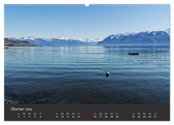 Produktbild: Au fil de l'eau... LAC LEMAN (Calendrier mural 2026 DIN A2 vertical) calendrier de bureau