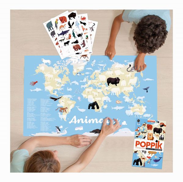 Produktbild: POPPIK - Lernposter & Sticker Tiere der Welt