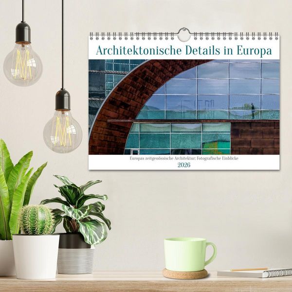 Produktbild: Architektonische Details aus Europa (Wandkalender 2026 DIN A4 quer), CALVENDO Monatskalender