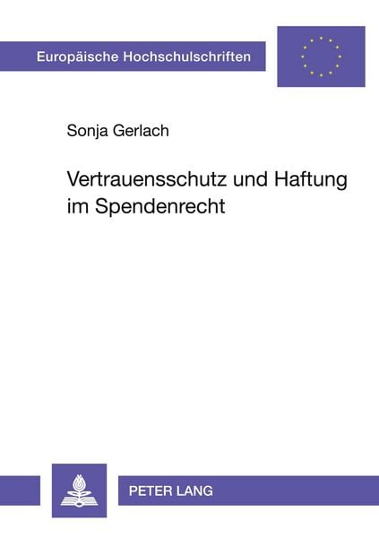 Produktbild: Vertrauensschutz und Haftung im Spendenrecht