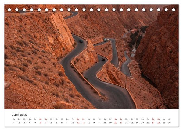 Produktbild: Marokko - Eine wunderbare Reise nach Nordafrika. (Tischkalender 2026 DIN A5 quer), CALVENDO Monatskalender