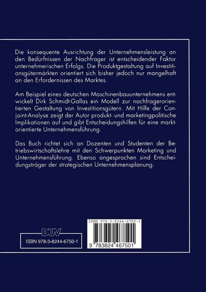 Produktbild: Nachfragerorientierte Produktgestaltung auf Investitionsg&uuml;term&auml;rkten