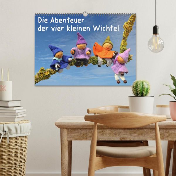 Produktbild: Die Abenteuer der vier kleinen Wichtel (Wandkalender 2026 DIN A3 quer), CALVENDO Monatskalender