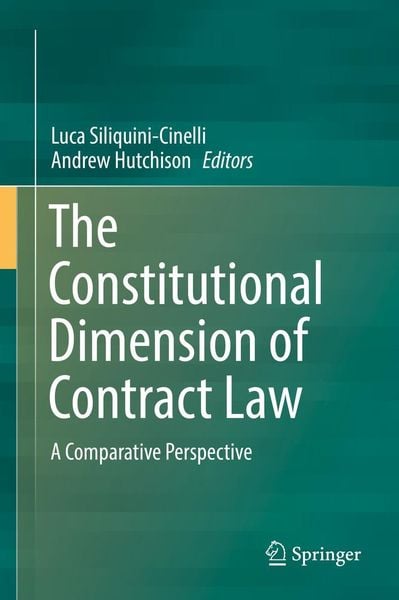 Produktbild: The Constitutional Dimension of Contract Law