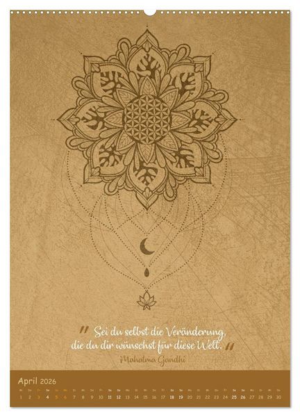 Produktbild: Jahresweisheiten (Wandkalender 2026 DIN A2 hoch), CALVENDO Monatskalender