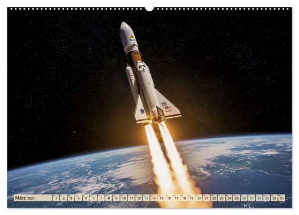 Produktbild: Wettrennen ins All (hochwertiger Premium Wandkalender 2027 DIN A2 quer), Kunstdruck in Hochglanz
