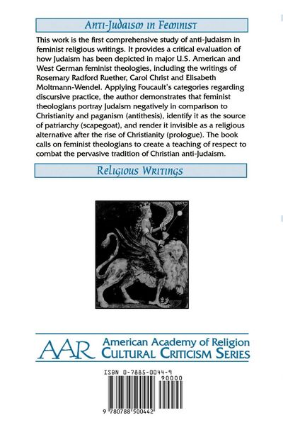 Produktbild: Anti-Judaism in Feminist Religious Writings