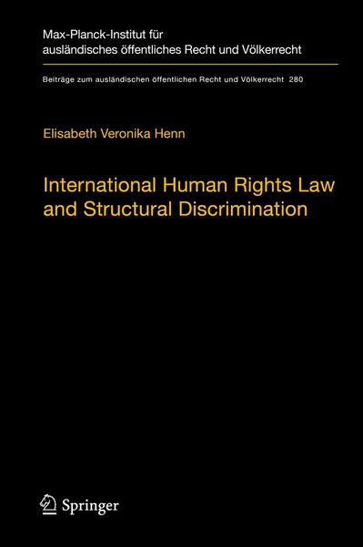 Produktbild: International Human Rights Law and Structural Discrimination