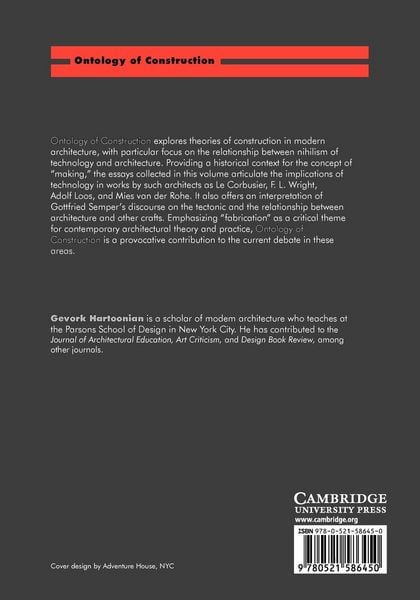 Produktbild: Ontology of Construction
