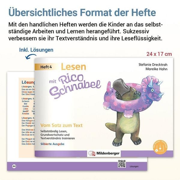 Produktbild: Lesen mit Rico Schnabel, Heft 4: Vom Satz zum Text - silbierte Ausgabe