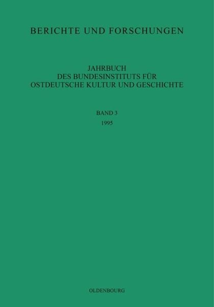 Produktbild: Jahrbuch des Bundesinstituts f&uuml;r Kultur und Geschichte der Deutschen im &ouml;stlichen Europa / 1995
