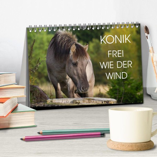 Produktbild: Konik - Frei geboren (Tischkalender 2026 DIN A5 quer), CALVENDO Monatskalender